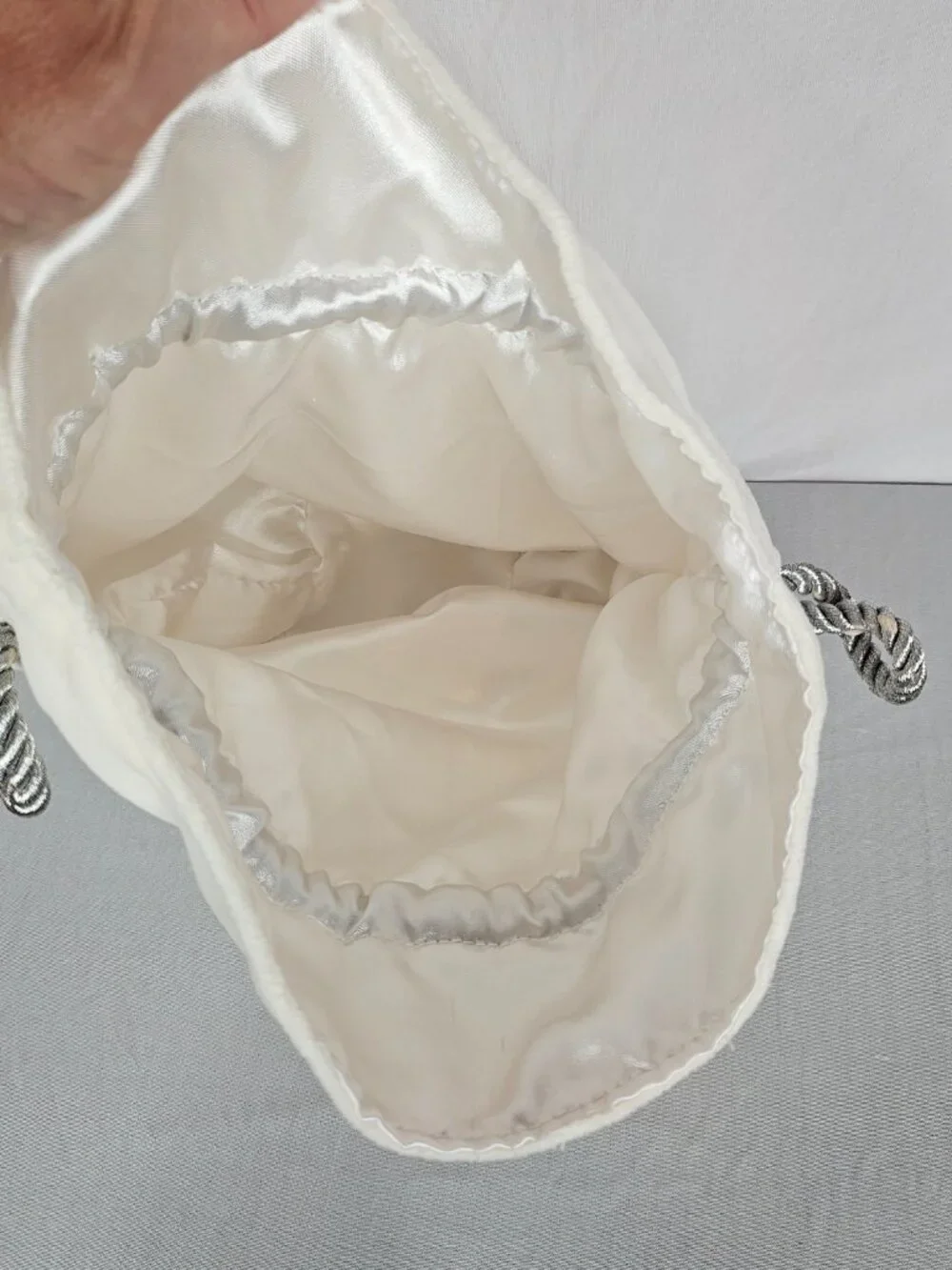 White Velvet Tiara Travel Bag | Crown Storage Pouch | Bridal Pageant